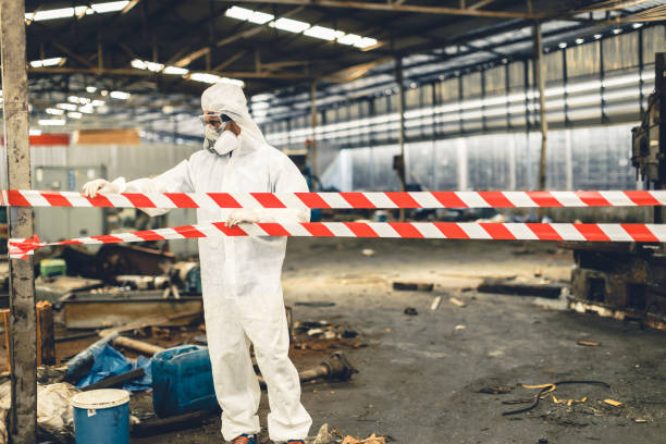 Professional Trauma Scene Cleanup technician working in Dorchester Center, MA